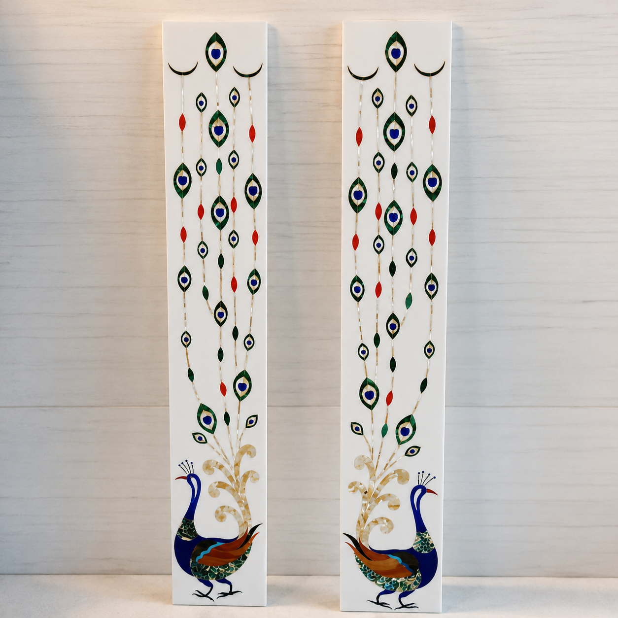 Luxury Peacock Marble Inlay skirting